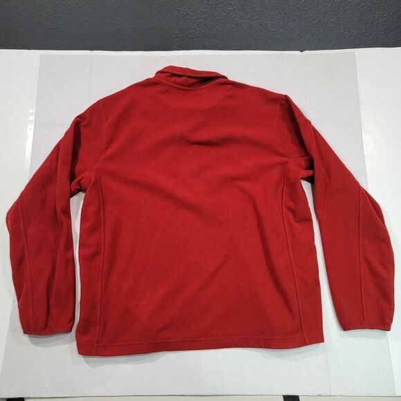 Eddie Bauer Long Sleeve Mens 1/4 Zip Pullover Sweater Adult XL Red Fleece - Picture 6 of 6